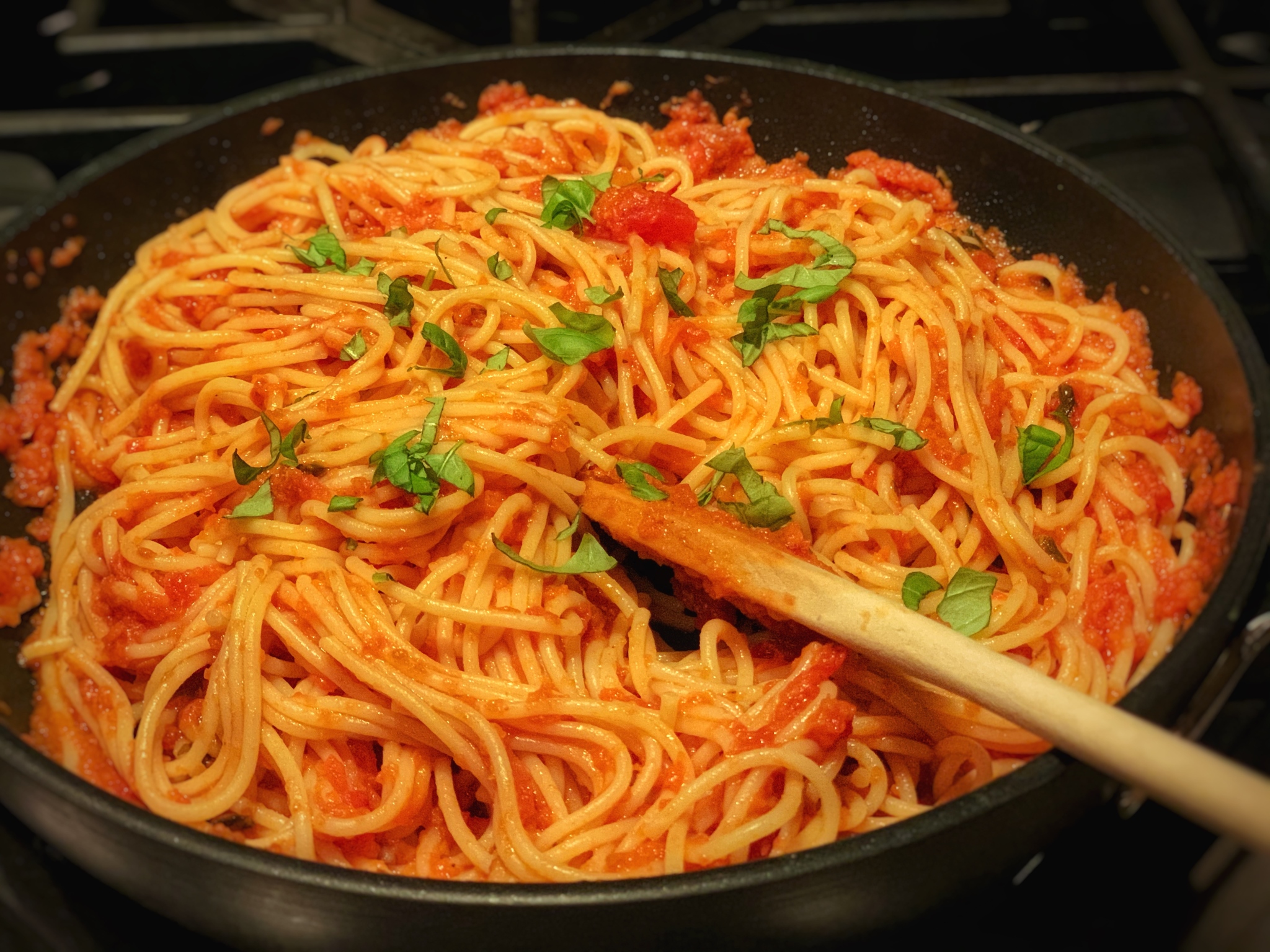 Tuscan Soffritto Capellini – A Party in My Pantry